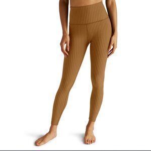 NWT Beyond Yoga Toffee High Waisted Midi Legging Stripe JP3243 Large